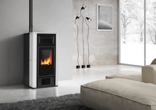 颗粒采暖炉 - FIRENZE CERAMICA  - KARMEK ONE SRL - 现代风格 / 金属