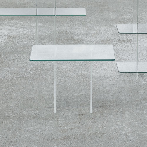 现代风格边桌 - COMBIPLEX - Fogia - Plexiglas®宝克力 / 玻璃桌脚 / 长方形