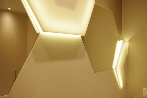 现代风格壁灯 - V-korr Creative Surface - 坚硬表面 / 六角形 / 用于浴室