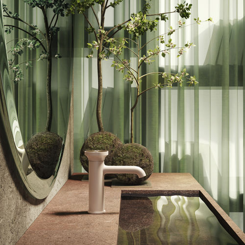 洗脸盆冷热水龙头 - ORIGINI : 66002 - GESSI SPA - 台面 / 金属 / 浴室