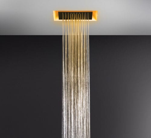 嵌入式淋浴莲蓬头 - 57301 - GESSI SPA - 悬挂式 / 正方形 / 专业