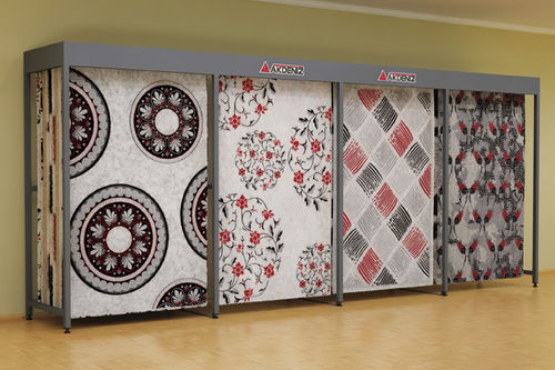 金属地毯展示架 - Dörtlü - AKDENIZ Display Systems - 用于商店