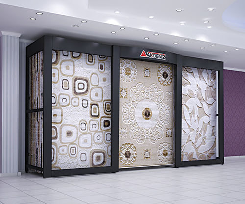 金属地毯展示架 - 103 - AKDENIZ Display Systems - 用于商店