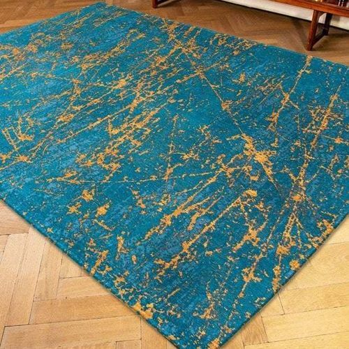 编织满铺地毯 - STELLAR - LIGHTNING TURQUOISE 9218 - Louis De Poortere - 聚酯 / 塑料 / 商用