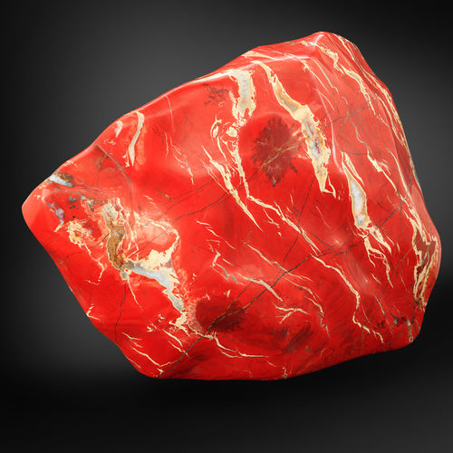 天然石材雕塑 - GUIDERO_RED_JASPER_GEMSTONE_RSJ11_122kg - GUIDERO Holland BV - 公共空间