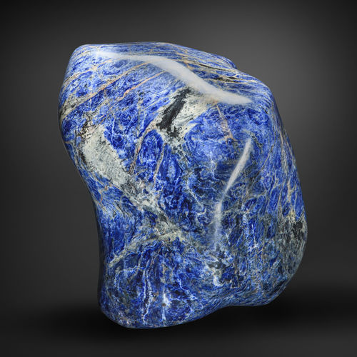天然石材雕塑 - GUIDERO_SODALITE_GEMSTONE_SOD2_155kg - GUIDERO Holland BV