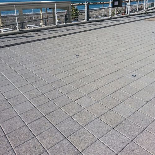 混凝土路面砖 - QUADRO - mvb - 户外 / 可行车 / 透水