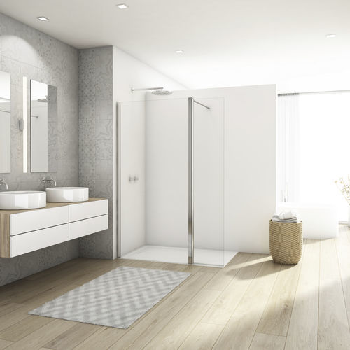 固定淋浴间隔断 - WALK-IN DIVERA D22WI3 - Ronal - 旋转 / 转角 / Securit®玻璃