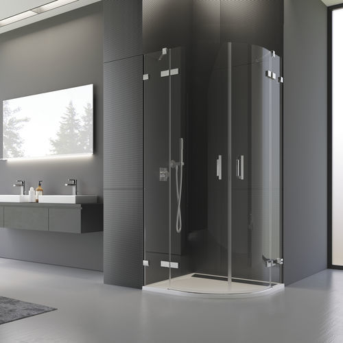 平开淋浴间隔断 - PUR : PU4 - Ronal - 弯曲 / 转角 / Securit®玻璃