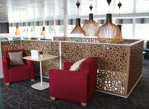 隔墙装饰面板 - CRUISE SHIP ELBE PRINCESSE CROISI EUROPE - Bruag Design Factory AG - 壁挂 / MDF / 胶合板