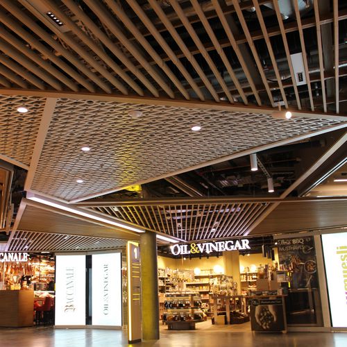 吊顶天花板隔音板 - WELLE 7 BERNE - Bruag Design Factory AG - MDF / 胶合板材料 / 矩形