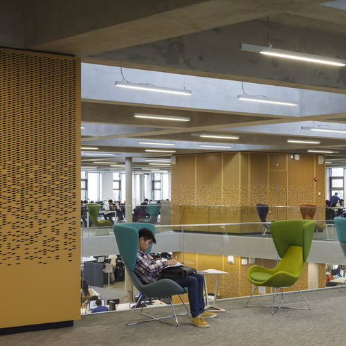 壁挂隔音板 - TEMPLEMAN LIBRARY KENT - Bruag Design Factory AG - 用于隔墙 / HPL / 矩形