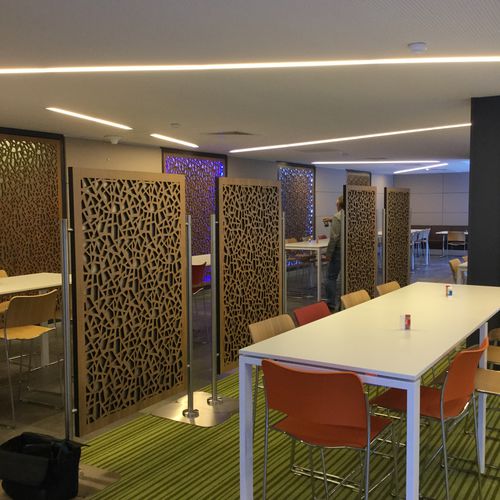 壁挂隔音板 - BNP PARIBAS PARIS - Bruag Design Factory AG - 胶合板材料 / 矩形 / 穿孔