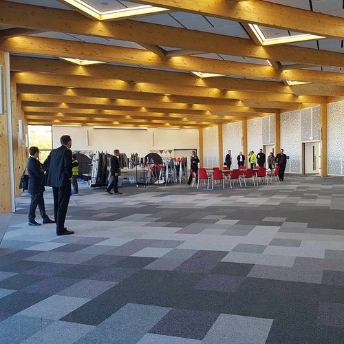 天花板隔音板 - Dining Room University of Warwick Coventry - Bruag Design Factory AG - MDF / 矩形 / 室内装潢