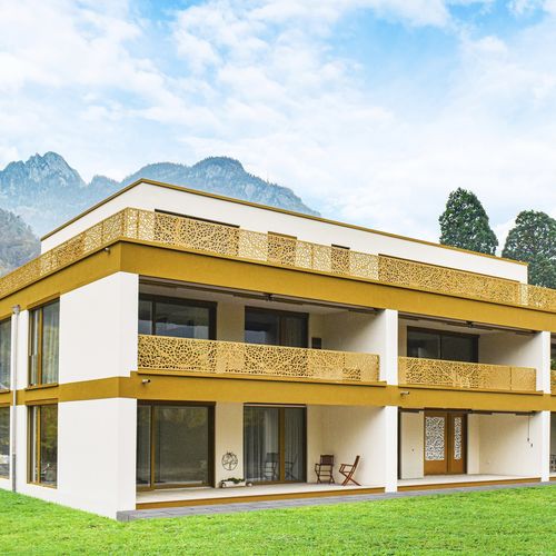 HPL护栏 - CELLON LAKE SHORE WEESEN - Bruag Design Factory AG - 板式 / 激光切割 / 户外
