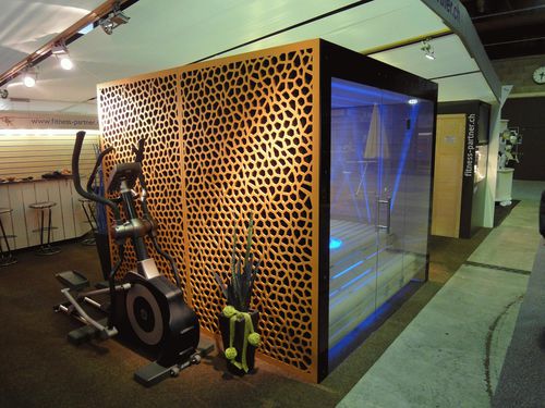 立面板 - SAUNA OLMA - Bruag Design Factory AG - 木纤维 / 穿孔 / 装饰