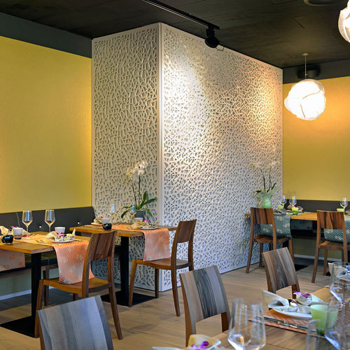 装饰砌面 - RESTAURANT MEIERS COME INN BÜLACH - Bruag Design Factory AG - 木质 / 室内 / 布艺