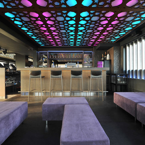 吊顶天花板隔音板 - CLUB L’ÉTAGE WIL - Bruag Design Factory AG - MDF / 矩形 / 专业