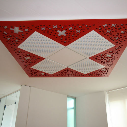 吊顶天花板隔音板 - OFFICE HUMAN BIOS KREUZLINGEN - Bruag Design Factory AG - MDF / 方形 / 专业