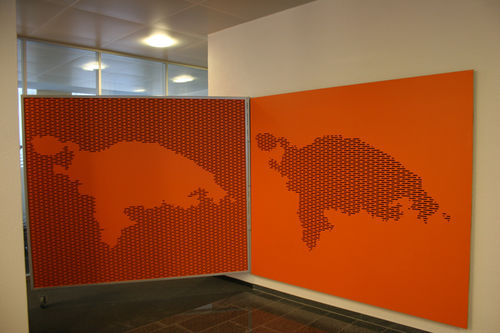 壁挂隔音板 - THURGAUER KANTONALBANK SIRNACH - Bruag Design Factory AG - MDF / 矩形 / 专业
