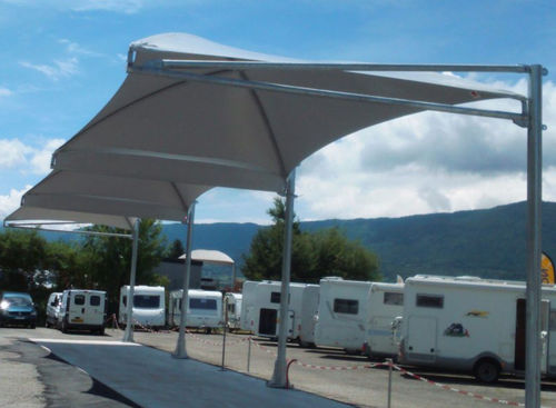 金属框架张拉膜 - 2P : CAMPING CARS - Eugreb Invest - 用于停车棚 / PVC膜 / 用于停车场