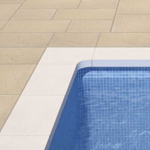 泳池边混凝土砖 - SANTORINI Series - SAS PREFABRICADOS DE HORMIGON SA - 防滑 / 转角