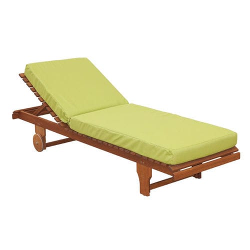 现代风格日光浴躺椅 - PACIFIC 600 SUN LOUNGER - Woodline Shade Solutions - 木质 / 花园 / 带轮