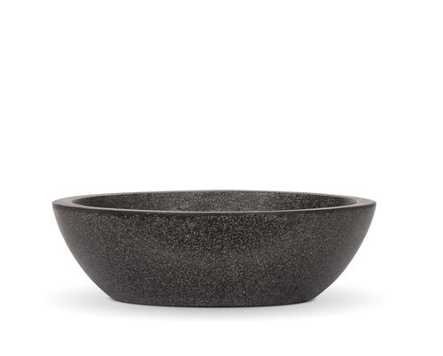 塑料花坛 - LUX : TERRAZZO BOWL FLAT - Capi - 圆形 / 现代风格 / 户外
