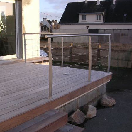 不锈钢护栏 - LUC SUR MER - ESCALIER DESIGN 14 - 线缆 / 户外 / 用于露台