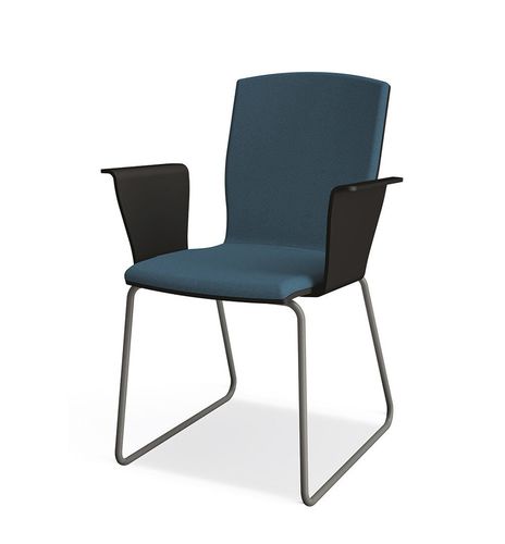 现代风格访客椅 - ENRICA - burgessfurniture - 室内 / 布料 / 木桌脚