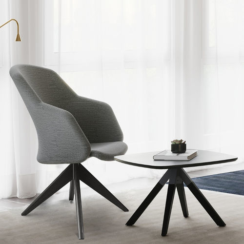 现代风格茶几 - A-CROSS - burgessfurniture - HPL / 热塑性弹性材料桌脚 / 圆形