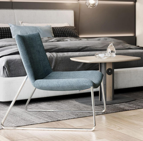 现代风格边桌 - TRISMART - burgessfurniture - 木质 / 金属桌脚 / 木桌脚