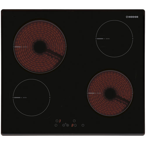 玻璃陶瓷灶台 - V 4060 BK - Nodor - 电动 / 4眼 / 嵌入式