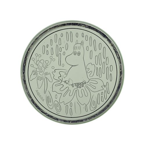 平盘盘子 - Moomin Arabia Moomin: 1070993 - iittala - 圆形 / 玻璃 / 图案