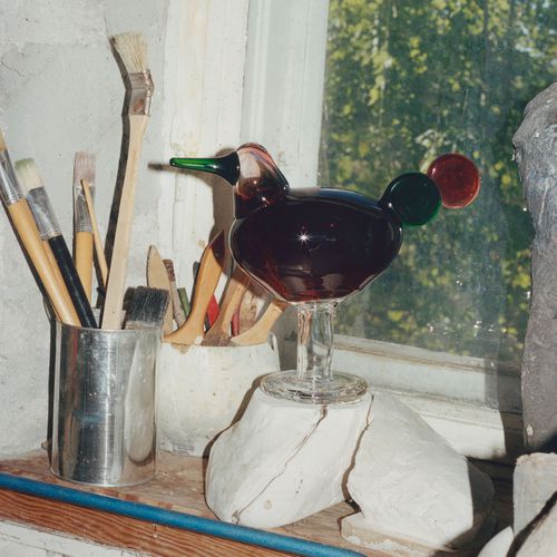 吹制玻璃雕塑 - Birds :1070570 - iittala - 独立式 / 红色 / 动物