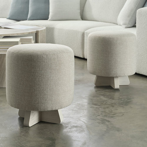 现代风格软包脚凳 - PLAYA  - Baker Furniture Co. - 布料 / 圆形 / 布艺