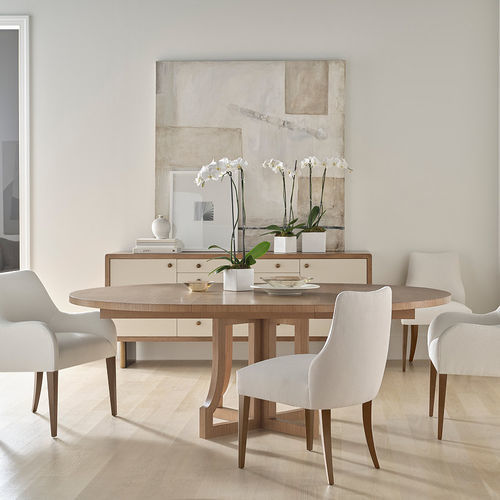 现代风格餐桌 - OAKLEY - Baker Furniture Co. - 栎木 / 山毛榉木 / 磨砂不锈钢
