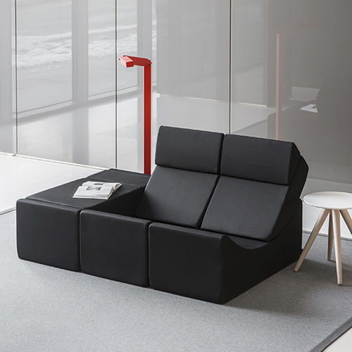 组合沙发 - MOON - LINA furniture - 现代风格 / 布料 / 带头枕