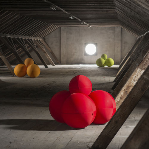 原创设计坐墩 - THE BALL MODULAR - LINA furniture - 布料 / 聚酯 / 圆形