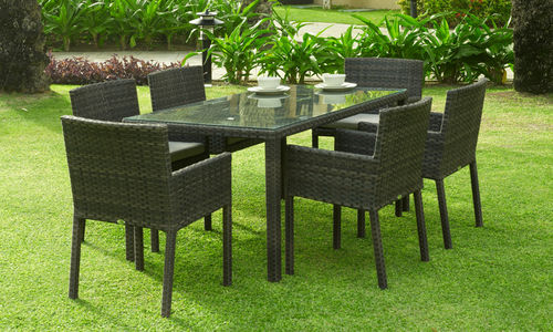 现代风格桌椅组合套装 - DENZO - Rattan House - 花园 / 藤编 / 家用