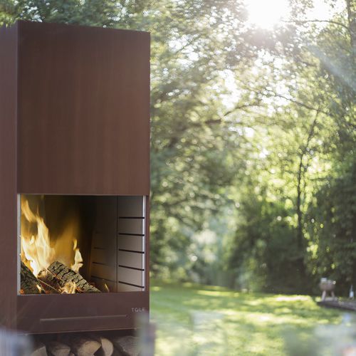 炭烧烤架 - K60 - TOLE the outdoor living experience - 燃木 / 嵌入式 / 耐候钢
