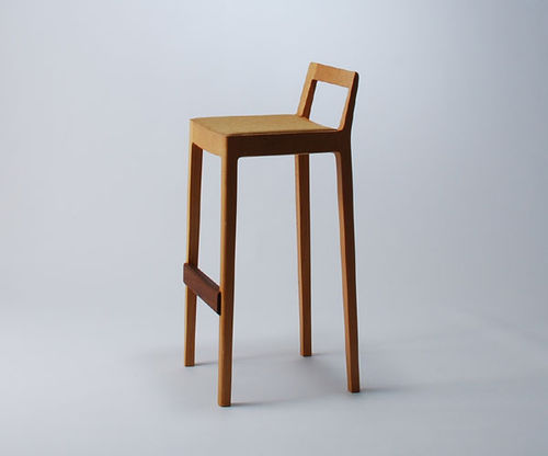 现代风格吧台凳 - R+R - Miyazaki Chair Factory - 木质