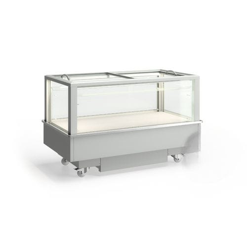 岛台冷藏展示柜 - FUTURO 2 - JORDAO - 用于商店 / 不锈钢 / 带门