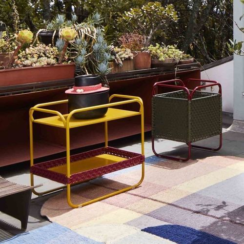 现代风格边桌 - DICHAS - Ames design - 电镀钢 / PVC / 绳编