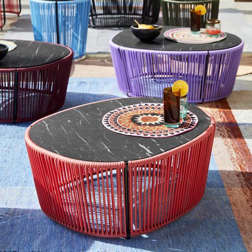 现代风格茶几 - CARTAGENAS - Ames design - 大理石 / 再生塑料 / PVC