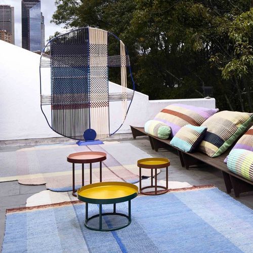 现代风格屏风 - ANDINAS  - Ames design - 电镀钢 / PVC / 绳编