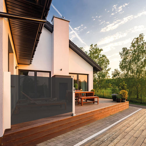 铝制建筑遮阳板 - 630 - Kadeco Sonnenschutzsysteme GmbH - 布料 / 用于阳光房 / 立式