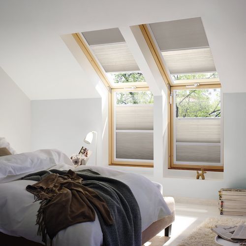 褶皱遮光帘 - ROOFLIGHT HONEYCOMB - Kadeco Sonnenschutzsysteme GmbH - 用于天窗 / 布料 / 商用