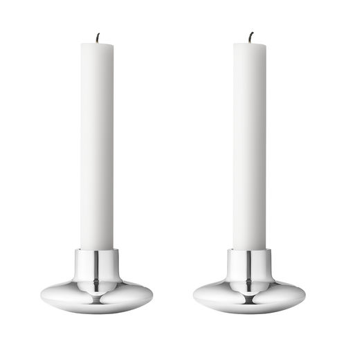 抛光不锈钢烛台 - KOPPEL - Georg Jensen