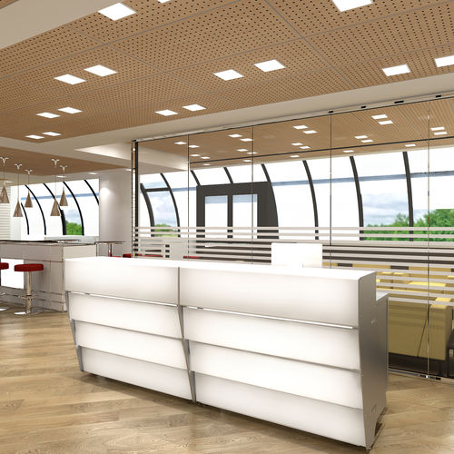 组合式前台接待桌 - MDSMART - Movidos srl - 不锈钢 / 阳极氧化铝 / Plexiglas®宝克力